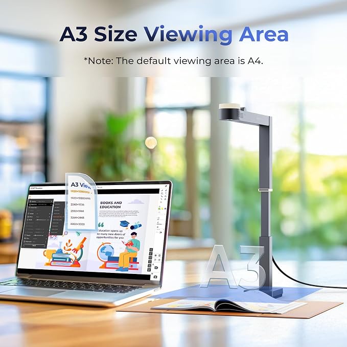CZUR Fancy S Pro 12MP USB Document Camera - Image 7