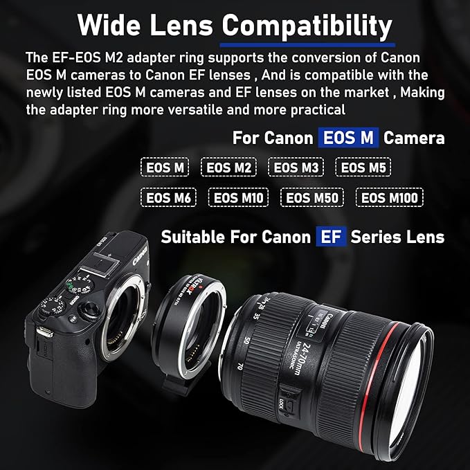 VILTROX EF-M2 Pro Lens Adapter 0.71x Auto Focus EF Lens to M4/3 Mount Adapter - Image 4