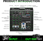 4 Channel Audio Interface DJ Mixer - Image 2