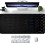 Hexagon Honeycomb Large Mouse Pad, Gaming Keyboard Desk Pad, Extended Mouse Mat - Image 2