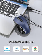 TECKNET USB Wired Mouse, 3600DPI Corded Computer Mouse - Image 6