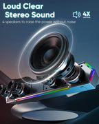 LENRUE G11 Computer Speakers for Desktop, Touch Lights PC Speakers - Image 2