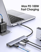 LENTION 6-in-1 USB C Hub Dock - Image 6
