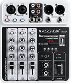 Professional 4-Channel DJ Audio Mixer, Podcasting, Live Streaming & Home by Thepursuitofsoundquality