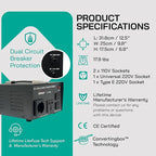 LiteFuze LT Series 2000 Watt Step Up/Down Voltage Converter Transformer - 110v - Image 5