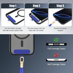 Phone Lanyard 2 Pack, 2x Adjustable Crossbody Phone Strap, 2x Tether Tab - Image 2