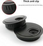 3 Pcs Satin Nickel Metal Cable Grommet, Zinc Alloy Desk Table Grommet Cable - Image 4