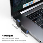 AreMe 90 Degree USB 3.0 Adapter 4 Pack, Up and Down Angle, Left and Right Angle - Image 2