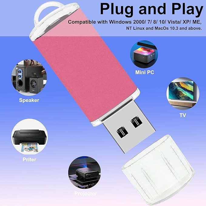 2GB USB Flash Drive 10 Pack Nicepicten USB 2.0 Thumb Drives Metal Jump Zip - Image 4
