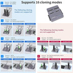 AOKO M.2 NVMe SSD Cloner, Dual-Bay 4-in-1 Hard Drive Duplicator/Reader - Image 3