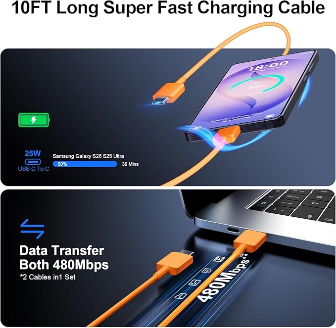 Super Fast Charger Type C, 25W USB C Wall Charger Fast Charging - Image 5