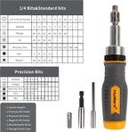 MULWARK Screwdriver Bit Set & Socket Kit, 77-Pieces Ratcheting Screwdriver Set - Image 3