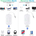 2025 Upgraded Pro Bluetooth 5.4 Transmitter Receiver, 2-in-1 Airplane Wireless - Image 2
