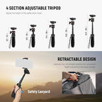 NEEWER TP38 Phone Camera Tripod, Action Camera Adapter Compatible - Image 2