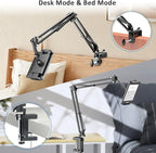 Metal Tablet Holder for Kindle Reading in Bed, Easy Adjust Hands Free Lazy Arm - Image 2