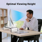 AboveTEK Acrylic Monitor Stand – Clear Monitor Riser & Computer Desk Stand - Image 6