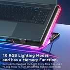 Gaming Laptop Cooler with 13 Ultra Quiet Fans, LCD Screen and Multi Color RGB - Image 4