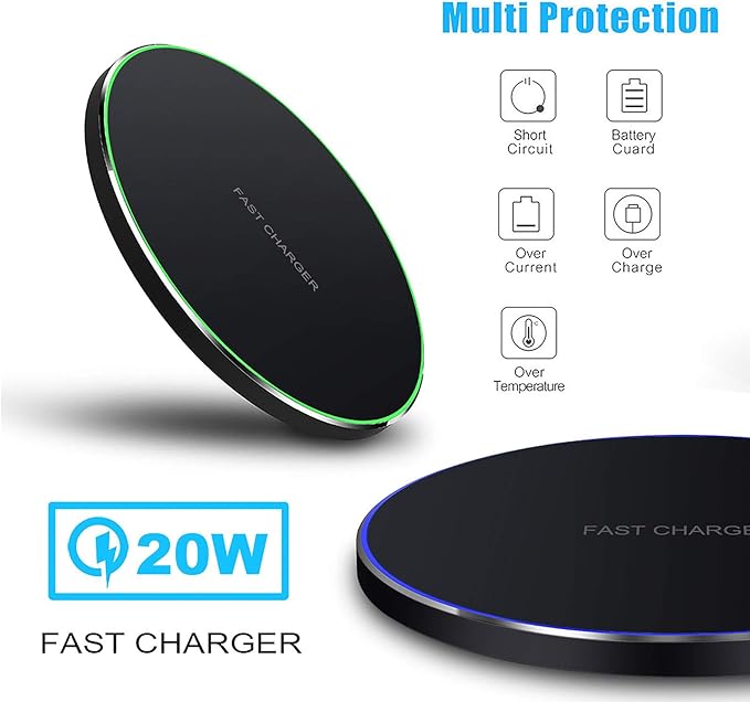 20W Fast Wireless Charger Pad, Wireless Phone Charging Station Compatible - Image 8