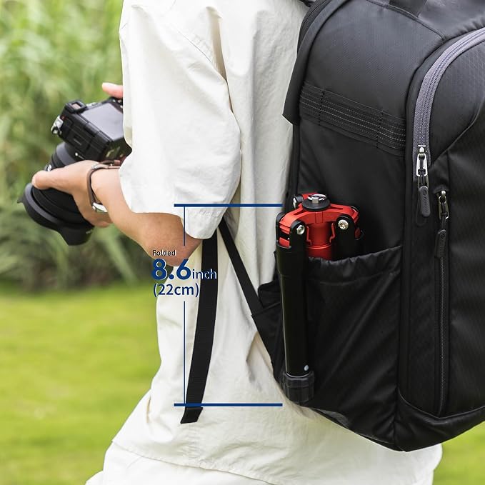 Fotopro Mini Tripod with Ball Head Phone Mount Detachable Selfie Stick Folded - Image 4