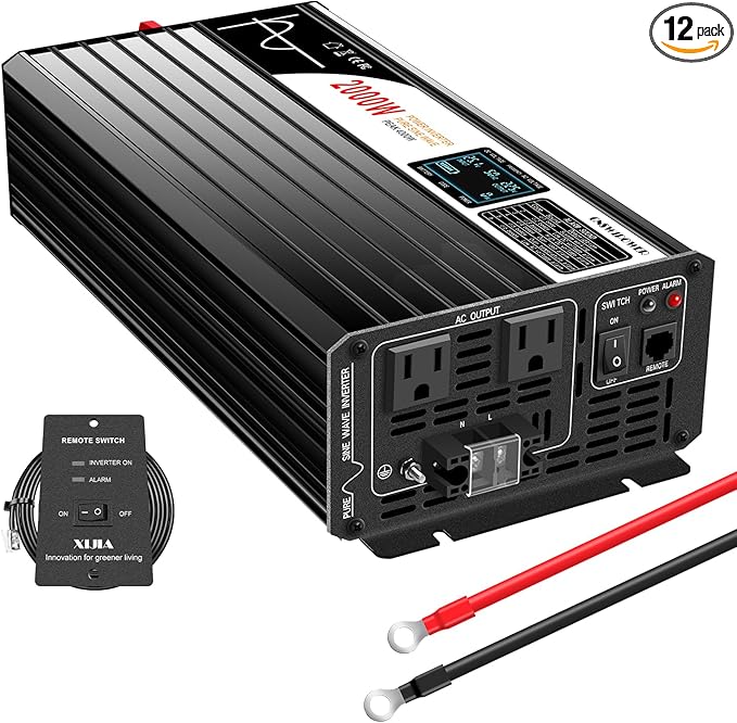 Xijia 2000W Pure Sine Wave Inverter DC 36v Inverter to 120v ac 60HZ Solar by XIJIA