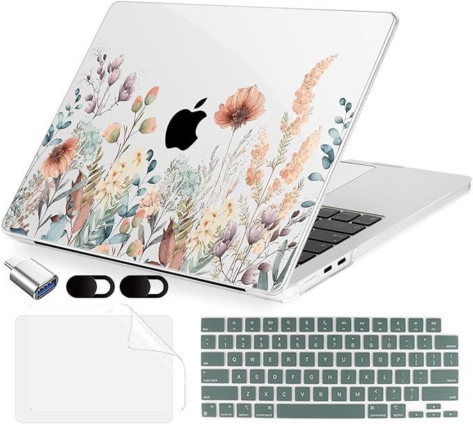Compatible with MacBook Air 13.6 inch Case, M4 A3240/M3 A3113/M2 A2681 by MecBevia