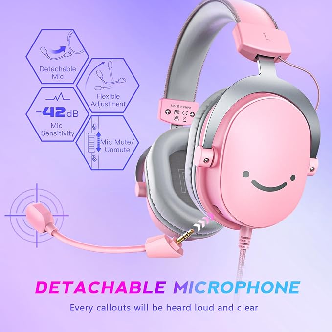 FIFINE USB Gaming Headset, PC Over-Ear Wired Streaming Headset - Image 5