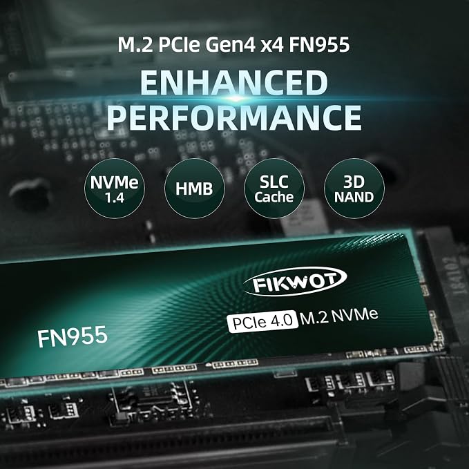 FN955 1TB NVMe SSD M.2 2280 PCIe Gen4x4, 3D NAND TLC Flash Internal Solid State - Image 5