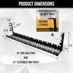 No Drill Under Desk Cable Management Tray - Image 3