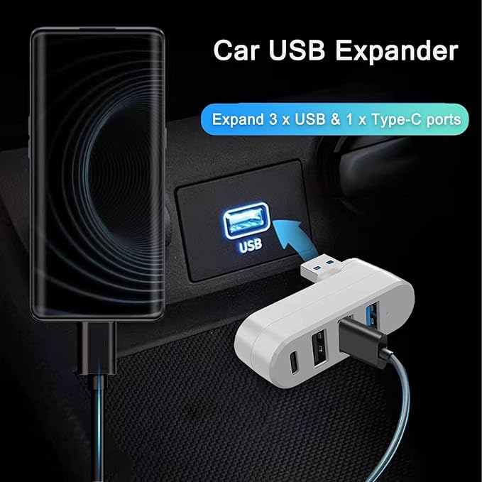 VIENON 4-Port USB 3.0 Hub, USB Splitter - Image 5