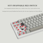 FIRSTBLOOD ONLY GAME. AK992 Retro Wired Mechanical Keyboard, 98 Keys Full Layout - Image 3
