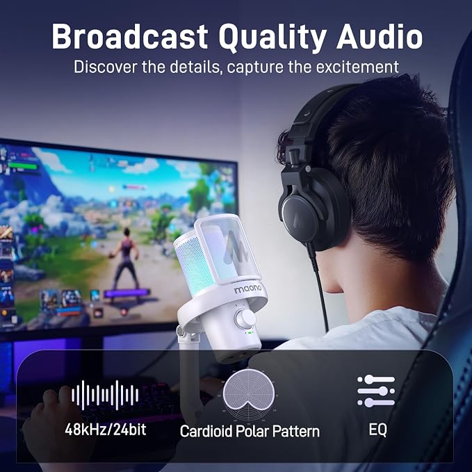 MAONO Wireless Microphone for PC, Gaming Streaming USB Mic - Image 4