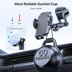 Miracase Phone Holders for Your Car, Universal Cell Phone Car Mount, 3-in-1 - Image 3