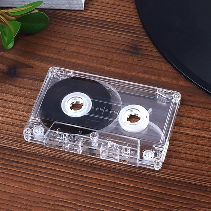 Blank Cassette Tape Case, 45/60/90 Minutes Clear Audio Recording Tape, Empty - Image 5