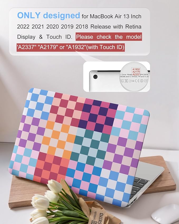 iCasso Compatible with MacBook Air 13 inch Case 2020-2018 Release M1 A2337 - Image 2