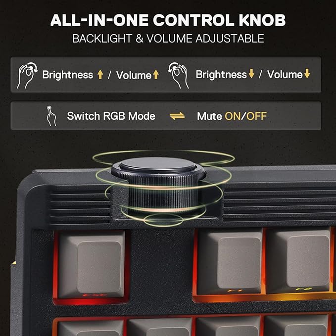 Redragon K729 PRO 80% Wireless Gasket RGB Gaming Keyboard, 3-Mode TKL - Image 6