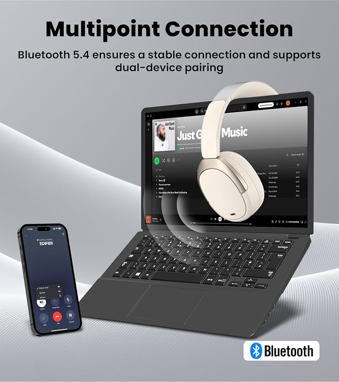 Edifier W80 Over Ear Headphones - Image 9