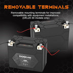 DKL30 800A LiFePO4 Motorcycle Lithium Battery, 12V 8Ah Powersports Battery - Image 7