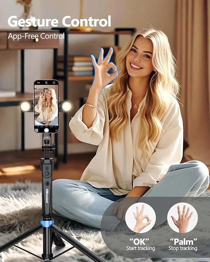 UBeesize 70'' Auto Face Tracking Tripod 360° Rotation - Image 3