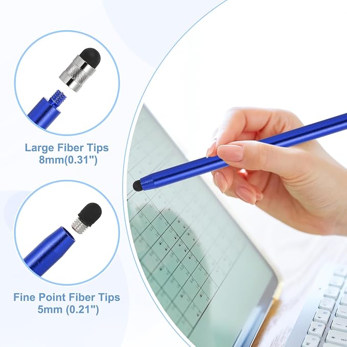 PATIKIL 5 Pcs Stylus Pens for Touch Screen, 2 in 1 High Sensitivity Universal - Image 3