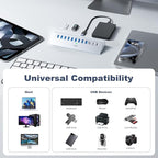 Powered USB Hub 10Gbps, intpw 12-Port USB 3.2 Hub - Image 7