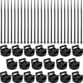 Yookeer 120 Pieces Magnetic Zip Tie Mount Multipurpose Cable Holder Magnets by Yookeer