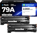 79A Black Toner Cartridge Combo Set High Yield Replacement by JCTONER