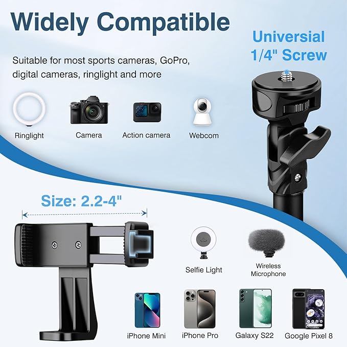 72" Tripod for iPhone, Phone Tripod - Image 5