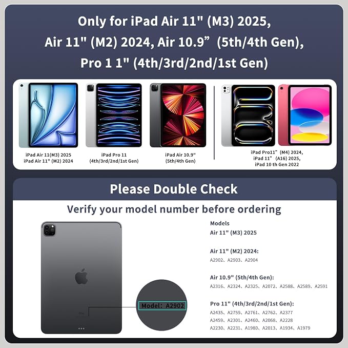 Keyboard Case for iPad Air 11-inch & iPad Pro 11 inch – Magic-Style Magnetic - Image 2
