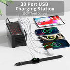 150W USB Charging Station, 30-Port USB C Charger Block, Smartphones - Image 2
