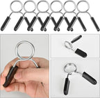 AccEncyc Spring Clip Collars 1 Inch Olympic Barbell Clamps Dumbbell Clips - Image 5