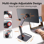 RENYUSKY iPad Stand Tablet Holder Portable Monitor Mount Adjustable - Image 6