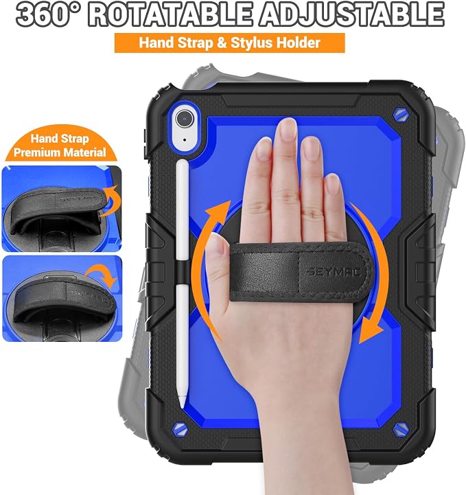 SEYMAC Case for iPad 11th/10th Generation 2025/2022, Heavy Duty Full-Body - Image 3