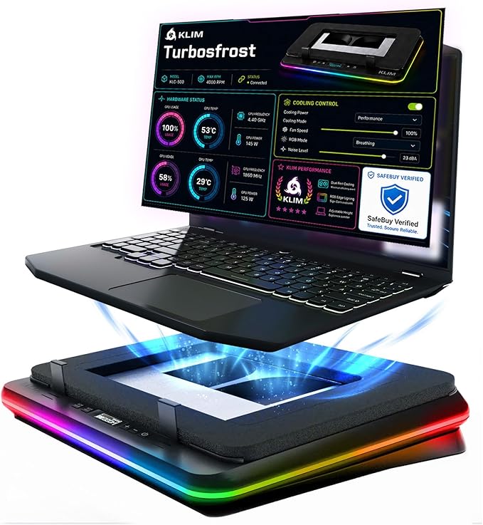 KLIM Turbofrost Laptop Cooling Pad by KLIMTechnologies