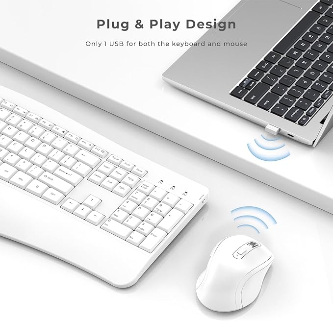 Ergonomic Keyboard and Mouse Combo - Image 5